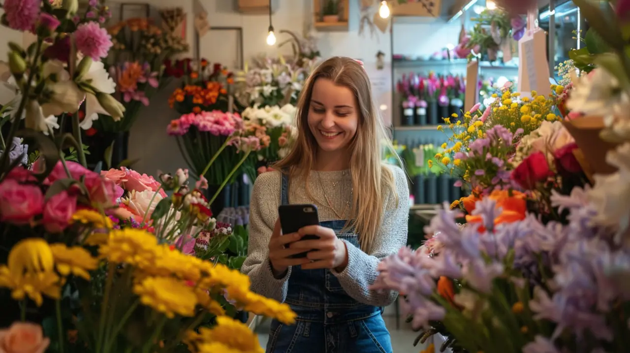 Florist using Paisible AI to manage digital communication
