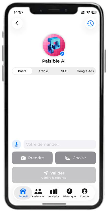 Paisible AI — content creation and publishing