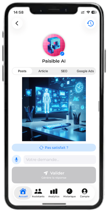 Paisible AI — content creation and publishing