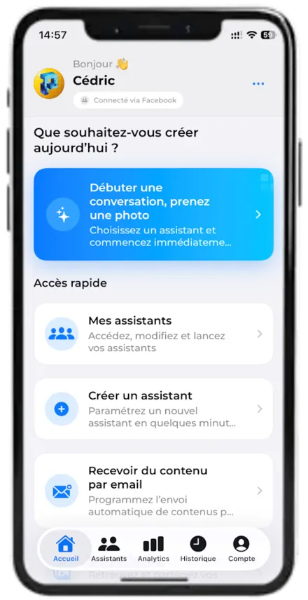 Paisible AI app
