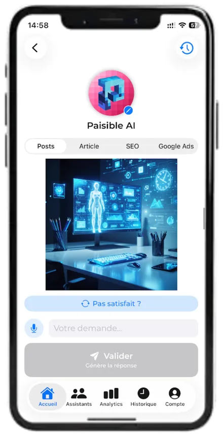 Paisible AI — content creation and publishing