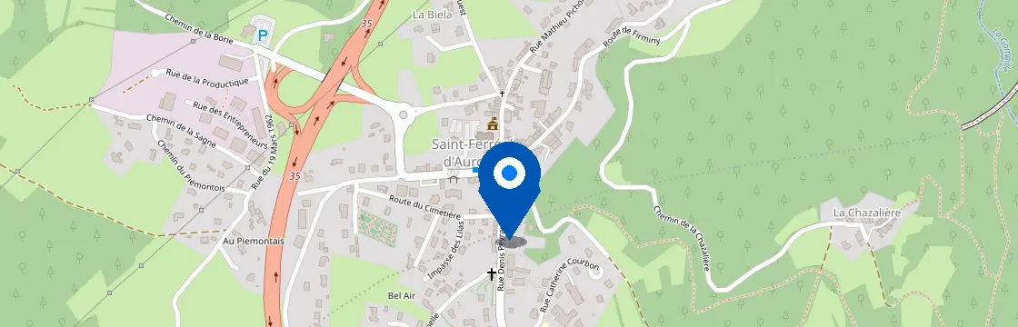 Carte et itinéraire - 15 Rue de Firminy, 43330 Saint-Ferréol-d'Auroure, France