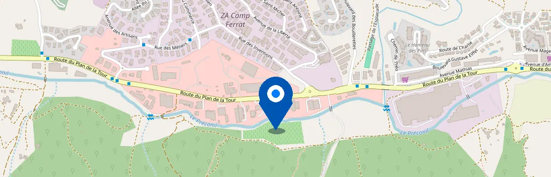 Carte et itinéraire - Lot. Haut Camp Ferrat, 83120 Sainte-Maxime, France