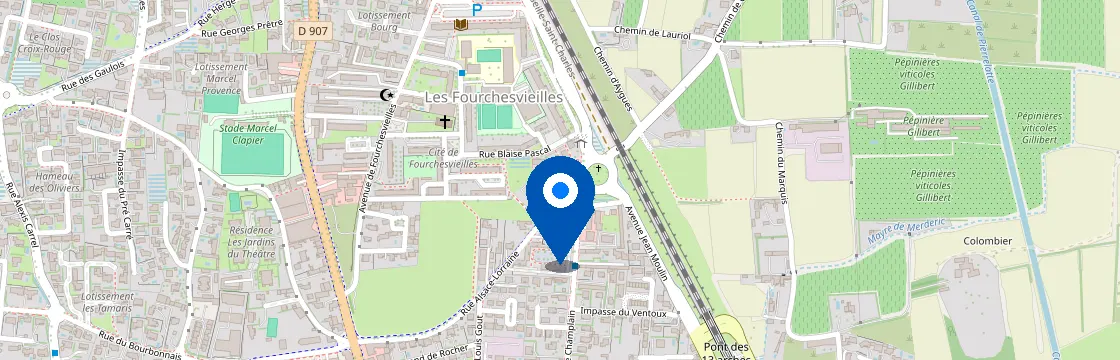 Carte et itinéraire - 30 Rue Alsace Lorraine, 84100 Orange, France