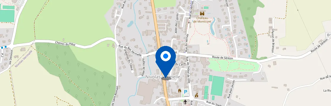Carte et itinéraire - 20 Rte de Sérézin, 38300 Nivolas-Vermelle, France