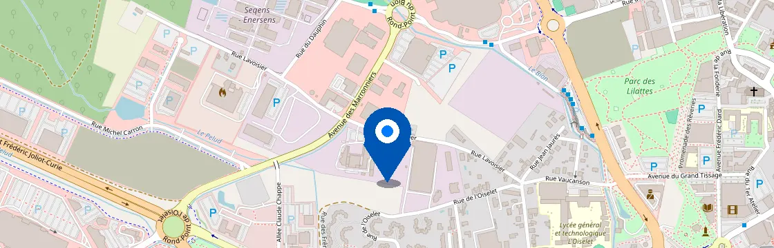 Carte et itinéraire - 28 Rue Lavoisier, 38300 Bourgoin-Jallieu, France