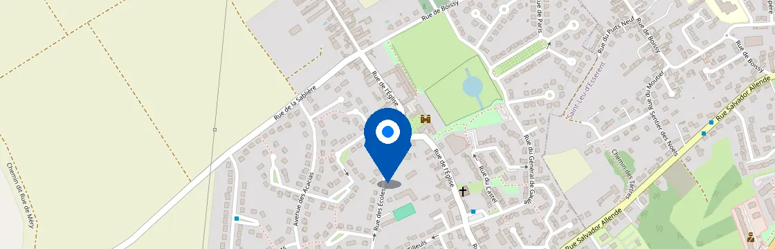 Carte et itinéraire - 10 Pl. Marguerite Moutier, 60340 Villers-Sous-Saint-Leu, France