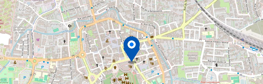 Carte et itinéraire - 18 Rue de la République, 84100 Orange, France