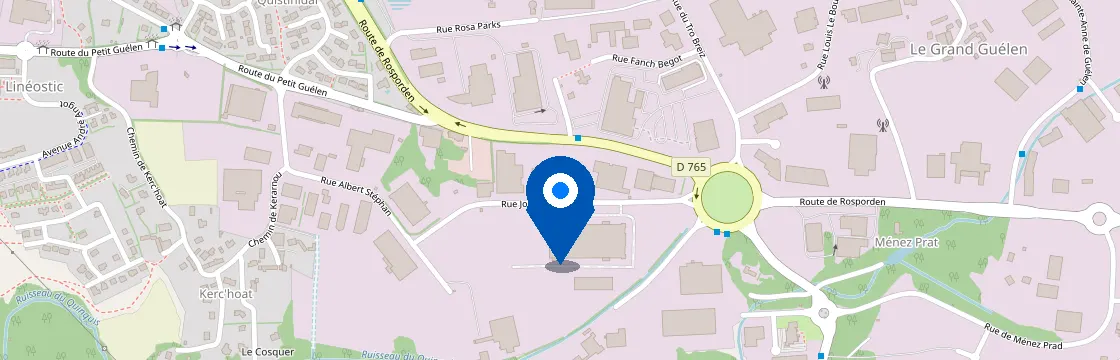 Carte et itinéraire - 5 Rue Joseph Cugnot, 29000 Quimper, France