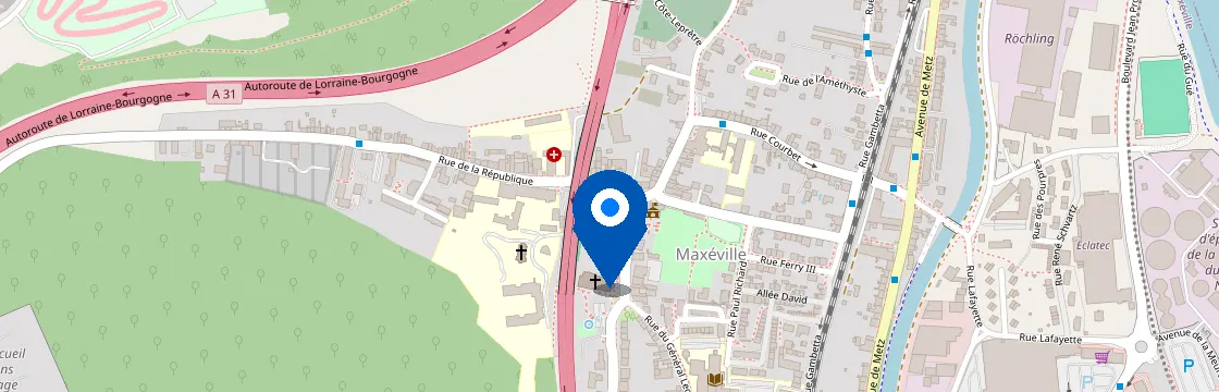 Carte et itinéraire - 5 Rue de la République, 54320 Maxéville, France