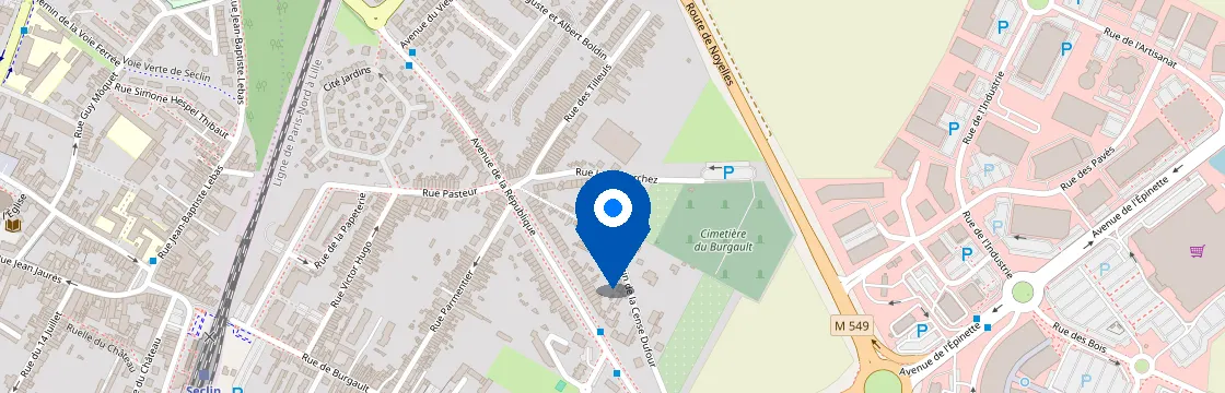 Carte et itinéraire - 22 Rue Louis Larchez, 59113 Seclin, France