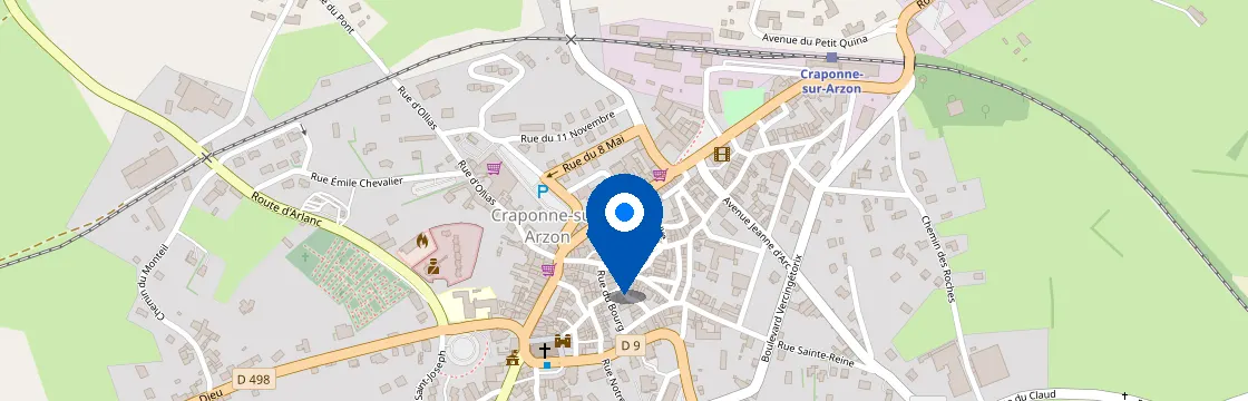 Carte et itinéraire - 31 Bd du N, 43500 Craponne-sur-Arzon, France