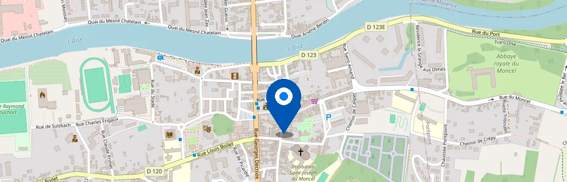 Carte et itinéraire - 23 Rue Charles Lescot, 60700 Pont-Sainte-Maxence, France