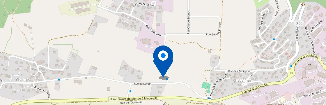 Carte et itinéraire - 11 Rue Émile Zola, 48000 Mende, France