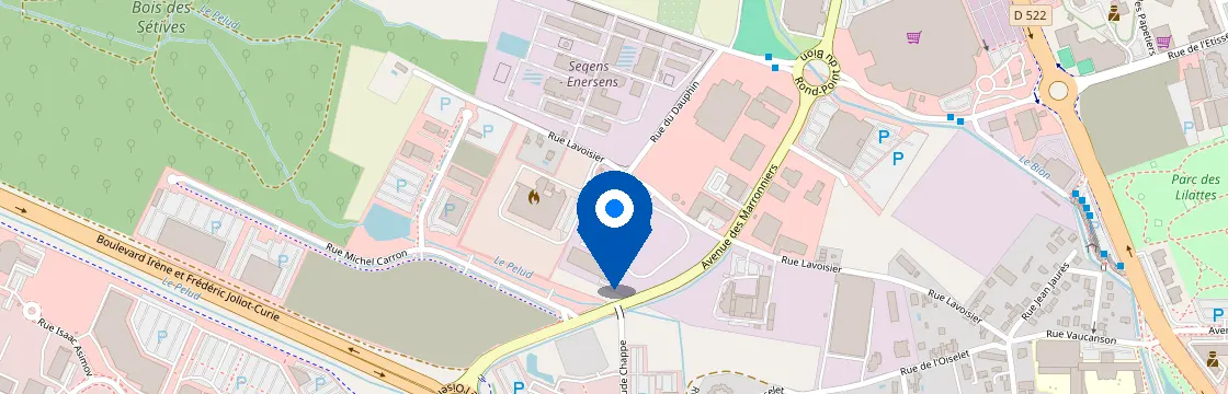 Carte et itinéraire - 57 Rue Lavoisier, 38300 Bourgoin-Jallieu, France