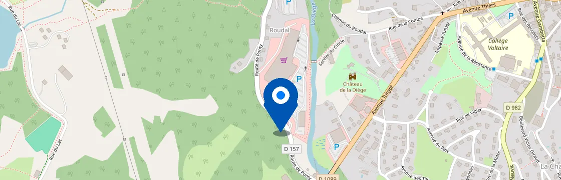 Carte et itinéraire - Rte de Ponty, 19200 Ussel, France