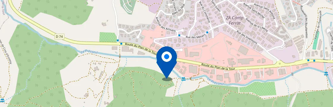 Carte et itinéraire - 2 Imp. des Artisans, 83120 Sainte-Maxime, France