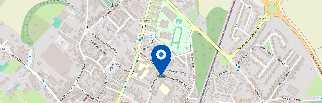 Carte et itinéraire - 2 Av. du Président Allende, 59113 Seclin, France