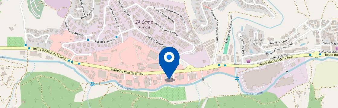 Carte et itinéraire - 2 Rue des Inventions, 83120 Sainte-Maxime, France
