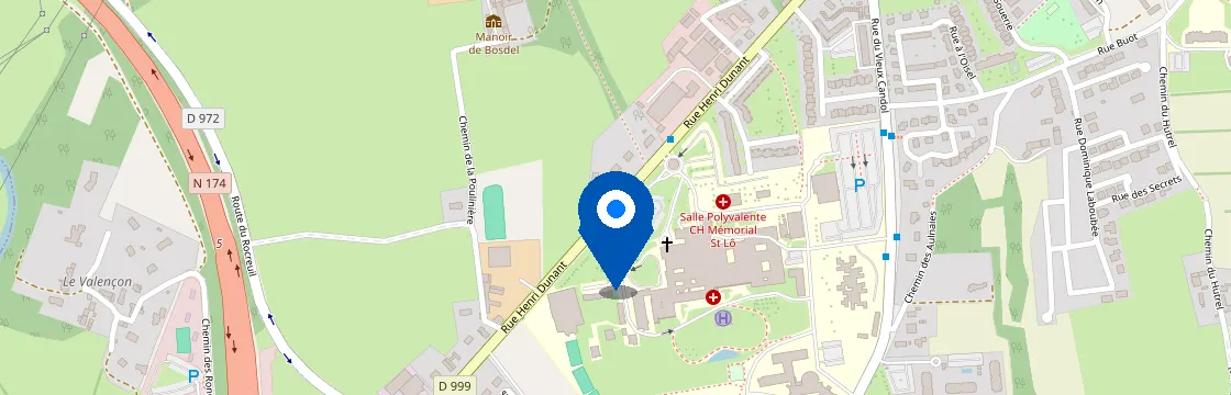 Carte et itinéraire - 816 Rue Henri Dunant, 50000 Saint-Lô, France