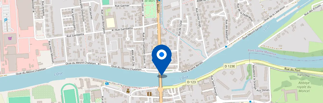 Carte et itinéraire - 24 Rue de la République, 60700 Pont-Sainte-Maxence, France