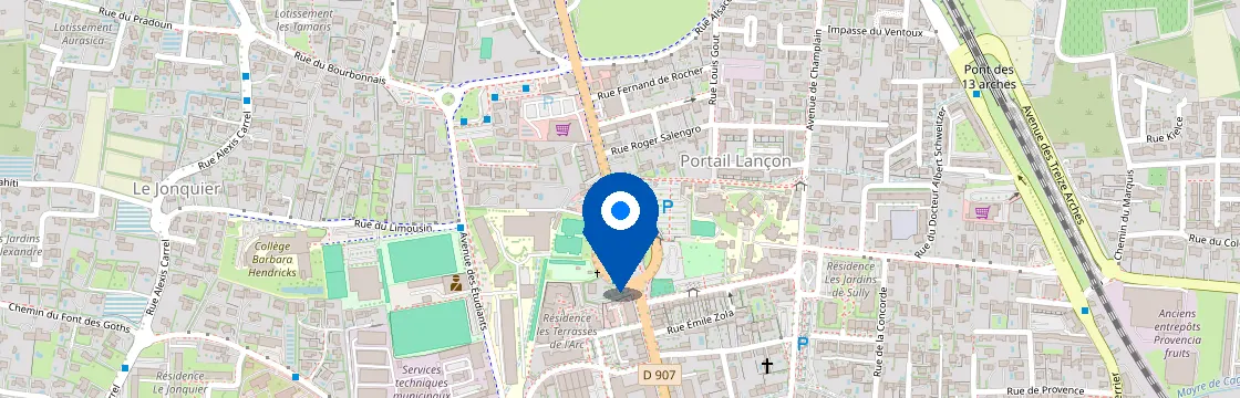 Carte et itinéraire - 78 Av. Maréchal de Lattre de Tassigny, 84100 Orange, France