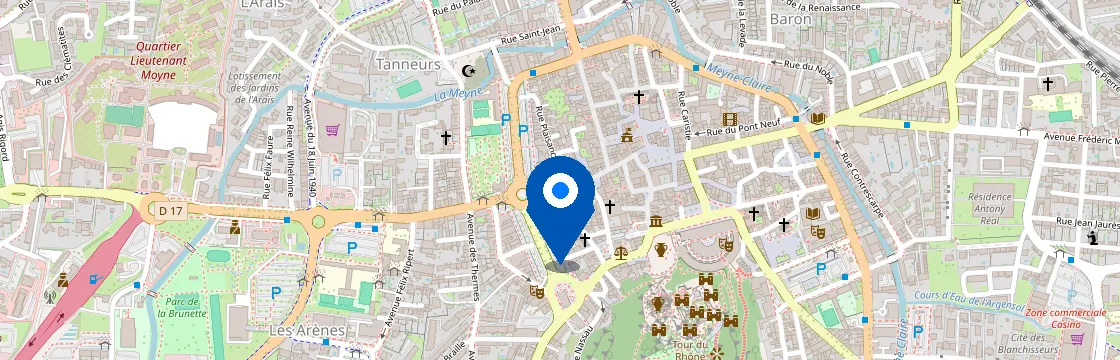 Carte et itinéraire - 41 Rue Saint-Martin, 84100 Orange, France