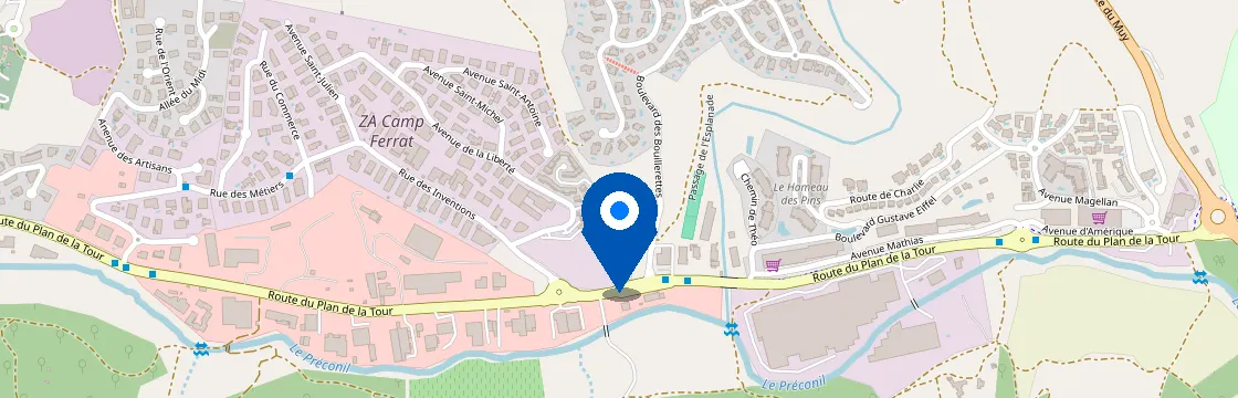 Carte et itinéraire - 3 Bd des Bouillerettes, 83120 Sainte-Maxime, France