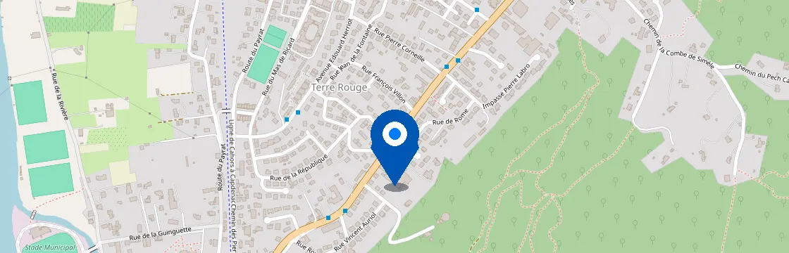 Carte et itinéraire - 245 Av. des FTPF et du 8eme RI, 46000 Cahors, France