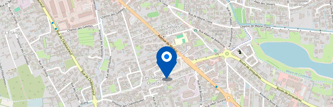 Carte et itinéraire - 500 Av. de Verdun, 84100 Orange, France